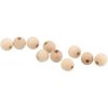 ČistéDrevo Drevené navliekacie koráliky 1 cm - 10 ks ČistéDrevo Drevené navliekacie koráliky 1 cm - 10 ks