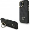 Guess PU 4G Strass Triangle Logo Stand Camera Frame MagSafe kryt pre iPhone 16, čierny 57983125172