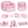 Ecotoys Pohovka TMSRT-13 PINK 55 x 51 látka ružová Ecotoys Pohovka TMSRT-13 PINK 55 x 51 látka ružová
