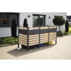 Westmann box 3 kovový box na odpadkové koše 3 x 240l, imitácia dreva Westmann box 3 kovový box na odpadkové koše 3 x 240l, imitácia dreva