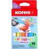 Kores KRAYONES - voskové pastelky trojhranné JUMBO 12 farieb Kores KRAYONES - voskové pastelky trojhranné JUMBO 12 farieb