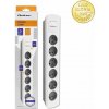 *Qoltec 50297 Prodlužovací kabel Qoltec | 6 zásuvek | 1,8 m | Bílá a šedá | Rychlé přepínání (Přepěťové ochrany Qoltec zajišťují spolehlivost a bezpečnost používání doma, v kanceláři a kdekoli, kde po *Qoltec 50297 Prodlužovací kabel Qoltec | 6 zásuvek | 1,8 m | Bílá a šedá | Rychlé přepínání (Přepěťové ochrany Qoltec zajišťují spolehlivost a bezpečnost používání doma, v kanceláři a kdekoli, kde po