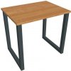 Pracovný stôl UNI O, 80x75,5x60 cm, jelša/čierna Pracovný stôl UNI O, 80x75,5x60 cm, jelša/čierna