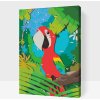 Vymalujsisam.sk Maľovanie podľa čísiel - Šťastný papagáj Veľkosť: 40x60cm, Rám: Na kartónovej doske Vymalujsisam.sk Maľovanie podľa čísiel - Šťastný papagáj Veľkosť: 40x60cm, Rám: Na kartónovej doske