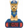Nočná lampička PAW Labková patrola BUDÍK hodiny Chase 3D Nočná lampička PAW Labková patrola BUDÍK hodiny Chase 3D