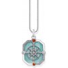 Thomas Sabo PE961 340 7 Silver pendant Wheel of Karma cubic zirconia