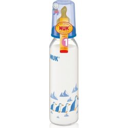 NUK Detská sklenená fľaša 230 ml latex