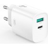 XO wall charger CE30 PD 30W 1x USB-C 1x USB white + cable USB-C - Lightning XO wall charger CE30 PD 30W 1x USB-C 1x USB white + cable USB-C - Lightning