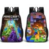 Kono Obojstranný študentský ruksak s potlačami Minecraft vzor 3 Kono Obojstranný študentský ruksak s potlačami Minecraft vzor 3