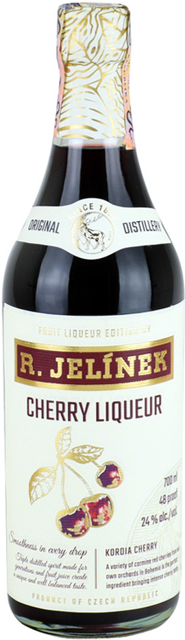 R. Jelínek Cherry Liqueur 24% 0,7 l (čistá fľaša)