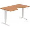 Hobis Pracovný stôl Motion Ergo, PO, 3S, 160x61-128x90 cm, jelša/biela Hobis Pracovný stôl Motion Ergo, PO, 3S, 160x61-128x90 cm, jelša/biela