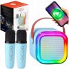 BEZDRÔTOVÁ PRENOSNÁ KARAOKE SÚPRAVA RGB 2X MIKROFÓN + REPRODUKTOR BEZDRÔTOVÁ PRENOSNÁ KARAOKE SÚPRAVA RGB 2X MIKROFÓN + REPRODUKTOR