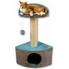 RIGOLETTO II škrabadlo a odpočívadlo pro kočky s bambulkou 35 x 35 x 75 cm mint/šedá RIGOLETTO II škrabadlo a odpočívadlo pro kočky s bambulkou 35 x 35 x 75 cm mint/šedá