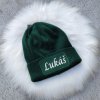 Zimná čiapka - zelená s menom nie Zimná čiapka - zelená s menom nie