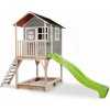 Domček cédrový na pilieroch Loft 700 Grey Exit Toys s vodeodolnou strechou pieskoviskom a 2,28 m šmykľavkou sivý Domček cédrový na pilieroch Loft 700 Grey Exit Toys s vodeodolnou strechou pieskoviskom a 2,28 m šmykľavkou sivý