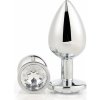 Dream Toys Gleaming Love Plug Silver Large Dream Toys Gleaming Love Plug Silver Large