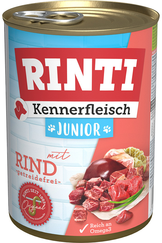 Rinti Kennerfleisch Junior hovädzie 24 x 400 g