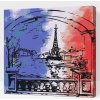 Vymalujsisam.sk Maľovanie podľa čísiel - Paríž vo farbách vlajky Veľkosť: 50x50cm, Rám: Na kartónovej doske Vymalujsisam.sk Maľovanie podľa čísiel - Paríž vo farbách vlajky Veľkosť: 50x50cm, Rám: Na kartónovej doske
