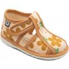 RAK papučky - kvety béžové - 27 EUR RAK papučky - kvety béžové - 27 EUR