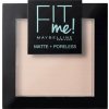 Maybelline Fit Me! Matte + Poreless Compact Matte Powder Kompaktný zmatňujúci púder 104 Soft Ivory 9 g Maybelline Fit Me! Matte + Poreless Compact Matte Powder Kompaktný zmatňujúci púder 104 Soft Ivory 9 g