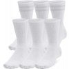 Under Armour ESSENTIAL CREW SOCKS 6 PAIRS biele