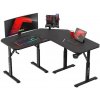 Čierny rohový herný stôl Huzaro HERO 7.3 BLACK, HERO 7.3 BLACK SKL3 Čierny rohový herný stôl Huzaro HERO 7.3 BLACK, HERO 7.3 BLACK SKL3