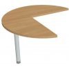 Doplnkový stôl Flex, ľavý, 100,0x75,5x(60x60) cm, dub/kov Doplnkový stôl Flex, ľavý, 100,0x75,5x(60x60) cm, dub/kov