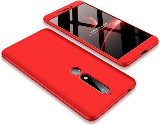 Púzdro Beweare 360 obojstranné Nokia Plus - červené