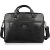 Paolo Peruzzi Pánska kožená taška cez rameno na notebook a dokumenty | čierna SL-08-BL Paolo Peruzzi Pánska kožená taška cez rameno na notebook a dokumenty | čierna SL-08-BL
