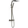 Sprchový systém TRES Over-Wall s termostatickou batériou čierny bronz 19039305KMB Sprchový systém TRES Over-Wall s termostatickou batériou čierny bronz 19039305KMB