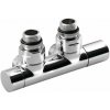 Sapho TWIN pripojovacia súprava ventilov pre stredové pripojenie, chróm CP401S Sapho TWIN pripojovacia súprava ventilov pre stredové pripojenie, chróm CP401S