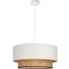 Belis Závesný luster na lanku NATIA 1xE27/60W/230V pr. 45 cm biela/hnedá H0237 + záruka 3 roky zadarmo Belis Závesný luster na lanku NATIA 1xE27/60W/230V pr. 45 cm biela/hnedá H0237 + záruka 3 roky zadarmo