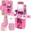 Ružová kufríková toaletka 2v1 so svetlom a zvukmi – detský make-up set Ružová kufríková toaletka 2v1 so svetlom a zvukmi – detský make-up set