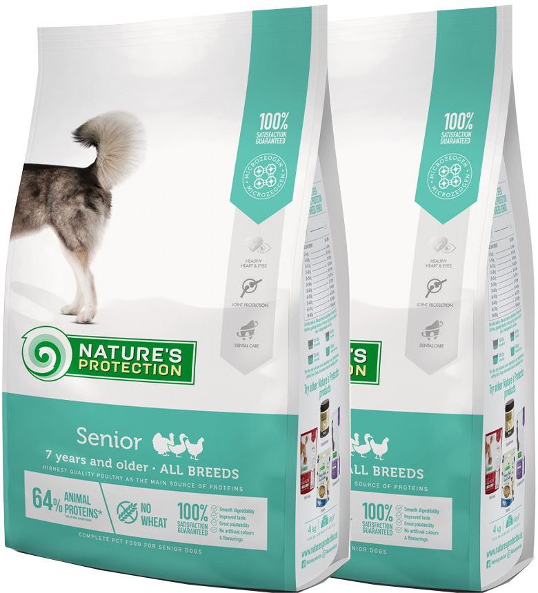 Natures Protection dog senior All Breed poultry 7+ 2 x 12 kg