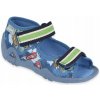 Befado detské papuče na suchý zips modré, veľkosť 20 Befado detské papuče na suchý zips modré, veľkosť 20