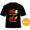 Divja Tričko Keď pivo tak studené - veľkosť XXXL Divja Tričko Keď pivo tak studené - veľkosť XXXL