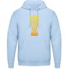AWDis Hoodie Mikina - Dobré pivo na zlé časy - Nebeská modrá - 3XL - Pánske AWDis Hoodie Mikina - Dobré pivo na zlé časy - Nebeská modrá - 3XL - Pánske