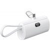 AppleMix Externá batéria / mini powerbanka FORCELL - 5000 mAh - 20W - USB-C + USB-C kábel - biela AppleMix Externá batéria / mini powerbanka FORCELL - 5000 mAh - 20W - USB-C + USB-C kábel - biela