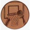 Basketbal : Emblém - Nálepka na trofej Ø 50 mm bronzová Basketbal : Emblém - Nálepka na trofej Ø 50 mm bronzová