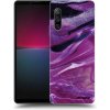 Picasee silikónový prehľadný obal pre Sony Xperia 10 IV 5G - Purple glitter Picasee silikónový prehľadný obal pre Sony Xperia 10 IV 5G - Purple glitter