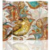 Feeby Dvojstranný paraván orientálny vták 180 x 180 cm Feeby Dvojstranný paraván orientálny vták 180 x 180 cm