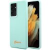 Silikonový kryt Guess Metal Logo Script pro Samsung Galaxy S21 Ultra 5G - modrá, GUHCS21LLSLMGLB Silikonový kryt Guess Metal Logo Script pro Samsung Galaxy S21 Ultra 5G - modrá, GUHCS21LLSLMGLB
