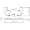 Sada brzdových platničiek kotúčovej brzdy A.B.S. 37341 Sada brzdových platničiek kotúčovej brzdy A.B.S. 37341