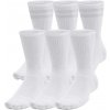 Under Armour ponožky Essential 6pk Crew White / White / Halo Gray 42,5-47 Under Armour ponožky Essential 6pk Crew White / White / Halo Gray 42,5-47