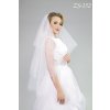 Svadobný závoj bez lemovania ZS-152 Výber farby: biela Svadobný závoj bez lemovania ZS-152 Výber farby: biela