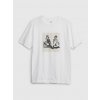 GAP Tričko 50th Anniversary of Hip Hop Unisex Biela S GAP Tričko 50th Anniversary of Hip Hop Unisex Biela S