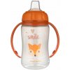 Canpol Babies hrnček Cute Animals so silikón náustkom oranžová 320ml