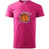 Basketbal lopta v triku - Klasické pánske tričko vyššej gramáže - M ( Purpurová ) Basketbal lopta v triku - Klasické pánske tričko vyššej gramáže - M ( Purpurová )