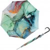 Doppler Long AC Carbonsteel Marble dámsky holový dáždnik růžový