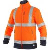 CXS BUNDA CXS PRESTON, VÝSTRAŽNÁ, FLEECE, oranžová - MODRÁ, Veľkosť M CXS BUNDA CXS PRESTON, VÝSTRAŽNÁ, FLEECE, oranžová - MODRÁ, Veľkosť M